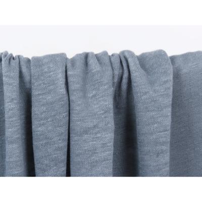 Light Grey 100 % Linen Jersey Knit Fabric