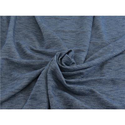 Tissu Molleton Bleu Jeans Flammé Noir / Lurex Argent