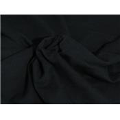 Tissu Molleton Léger Noir Envers Polaire Gris