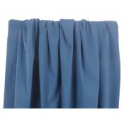 Tissu Coton Lavé Bleu Barbeau