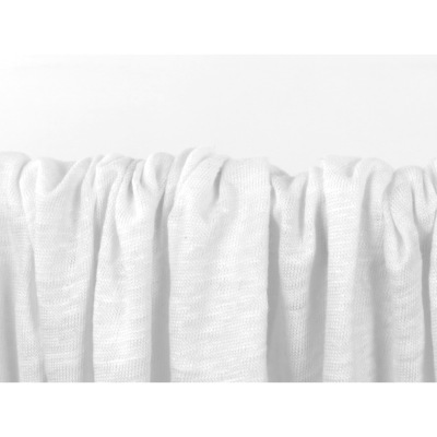 White 100 % Linen Jersey Knit Fabric