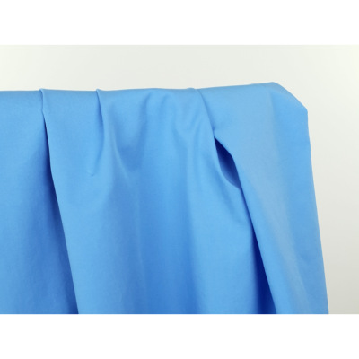 Tissu Popeline Satiné Coton Paper Touch MYA Bleu
