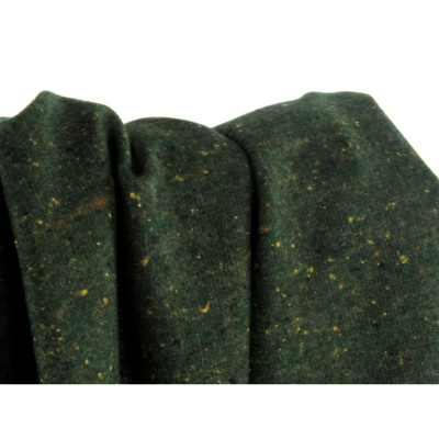 Spreakled Khaki Light Woollen Fabric