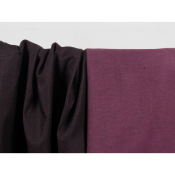 Tissu Denim Stretch Léger Noir / Bordeaux