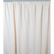 Tissu Maille Cote 2x2 Fleurette Rose Fluo
