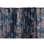 Tissu Voile Cachemire Marine