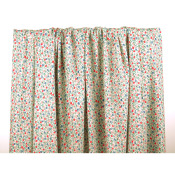 Tissu Maille Cote 1x1 Fleurettes Ecru