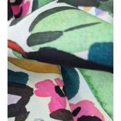Tissu Popeline 100 % Coton Pop Flowers