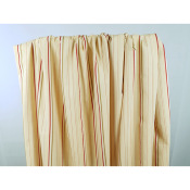 Coupon Popeline Rayures Jacquard Earth Boho Jaune Pale 130 cm x 142 cm