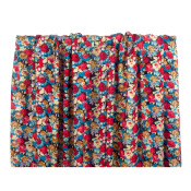 Tissu Voile de Viscose Fleurettes Rouge