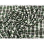 Coupon Tartan 100 % Coton Vert Sapin 50 cm x 160 cm