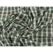 Tissu Tartan 100 % Coton Vert Sapin