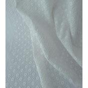 Tissu Broderie Anglaise & Dots Blanc