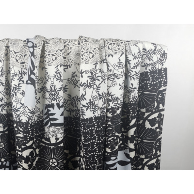 Tissu Crepe Poly / Viscose Patchwork Japonisant