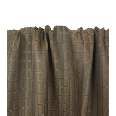 Tissu Doublure 100 % Viscose Jacquard Graphique Brun