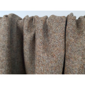 Coupon Lainage Léger 100 % Laine Chiné Choco / Beige 50 cm x 156 cm