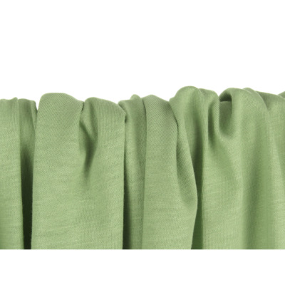 Tissu Maille Jersey Léger 100 % Coton Vert Céladon