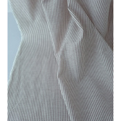 Tissu Oxford 100 % Coton Rayures Prune
