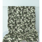 Tissu Sergé Stretch Camouflage Beige