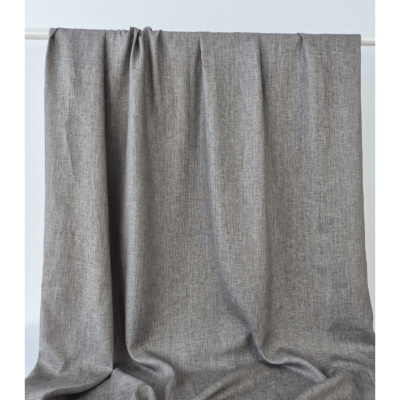 Tissu Toile 100 % Lin Taupe