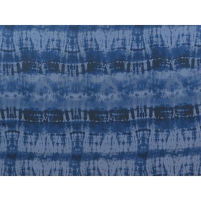 Tissu Viscose / Lin Tie & Dye Bleu