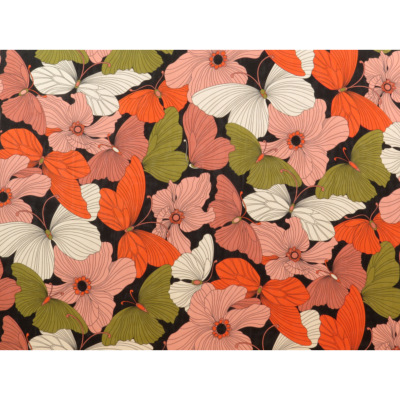 Coupon Voile Retro Butterfly 100 cm x 150 cm