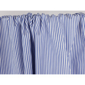 Tissu Popeline 100 % Coton Rayé Bleu