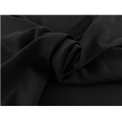 Tissu Crepe Satin Lourd Noir