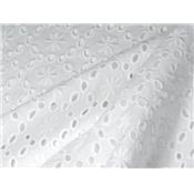 Tissu Broderie Anglaise Paquerette