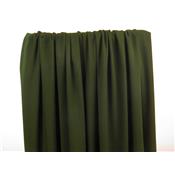 Tissu Crepe Stretch Vert Foncé