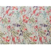 Tissu Crepe Polyester Imprimé Fleurs Façon Patchwork