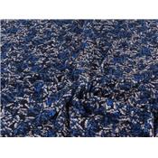 Tissu Jersey Viscose / Elasthanne Fleuri Marine