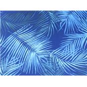 Coupon Jersey Polyester / Viscose Imprimé Feuilles de Palmiers 60 cm x 170 cm