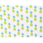 Tissu Crepe Froissé Imprimé Ananas