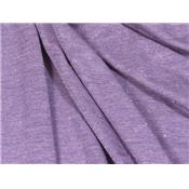 Tissu Jersey Viscose Chiné Mauve / Lurex Argent