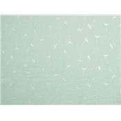 Tissu Double Gaze Vert d'Eau Dandelion Argent