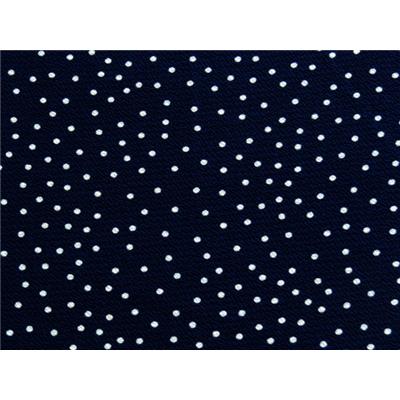 Tissu Crepe LONDRES Marine Imprimé Pois