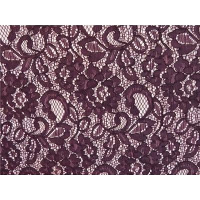 Tissu Dentelle Prune