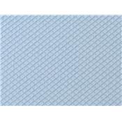 Tissu Jacquard Losange Aspect Broderie Bleu Ciel