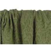 Coupon Maille Interlock Jacquard Kaki 70 cm x 145 cm