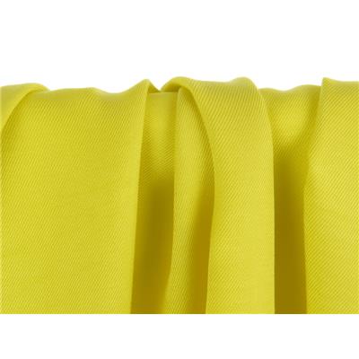 Coupon Sergé Léger Cupro / Viscose Jaune 40 cm x 140 cm