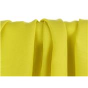 Coupon Sergé Léger Cupro / Viscose Jaune 40 cm x 140 cm