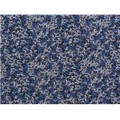 Tissu Jersey Viscose / Elasthanne Fleuri Marine