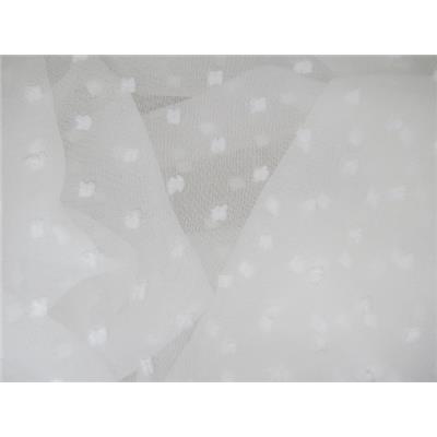 Tissu Voile Plumetis Ecru