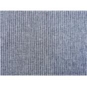 Tissu Chambray Coton / Lin Rayure Verticale