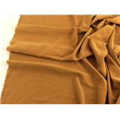 Tissu Viscose Structuré Lavé Caramel