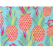 Tissu Jersey Flammé Contrecoller Imprimé Ananas