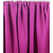 Coupon Maille Molleton Mélange Coton Framboise 50 cm x 212 cm