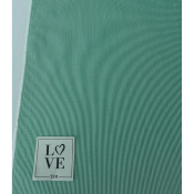 Tissu Popeline 100 % Coton Fines Rayures Vert & Blanc
