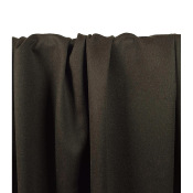 Coupon Flanelle Tailleur 100 % Laine Choco Foncé 120 cm x 149 cm